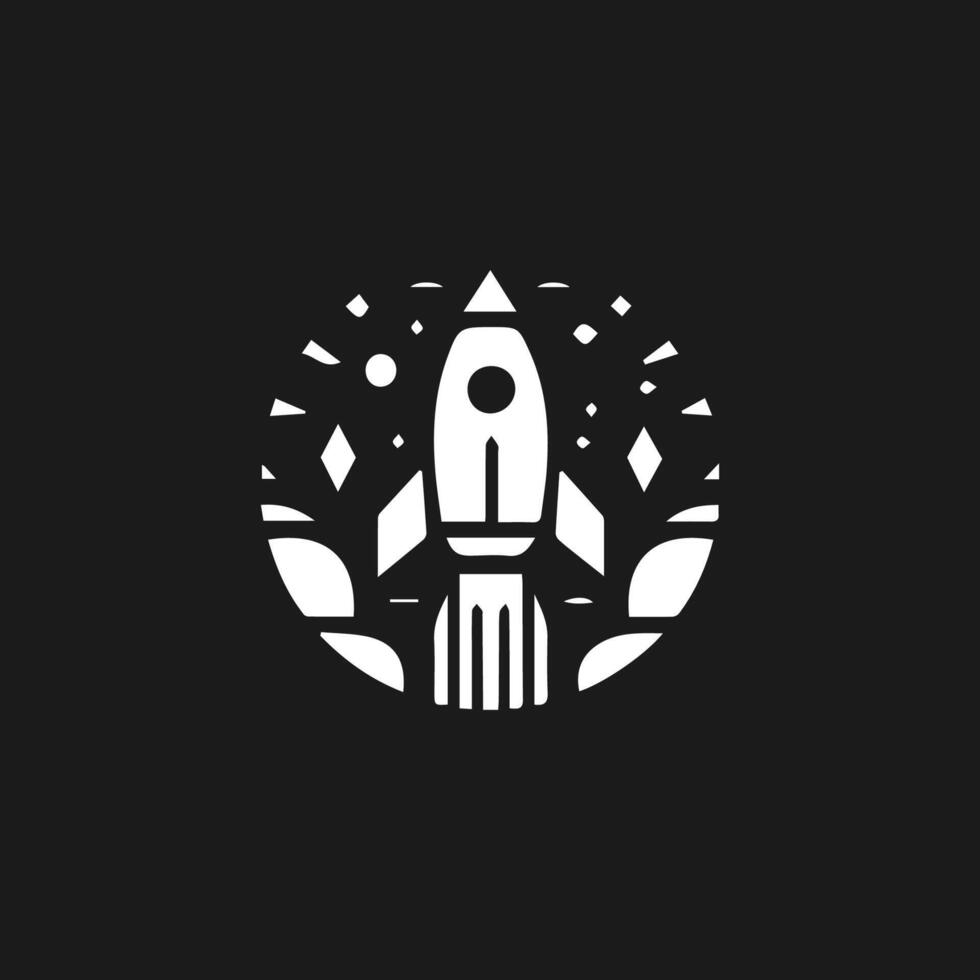 Rocket launch logo vector template. Creative rocket flight startup fly launch vector logo design