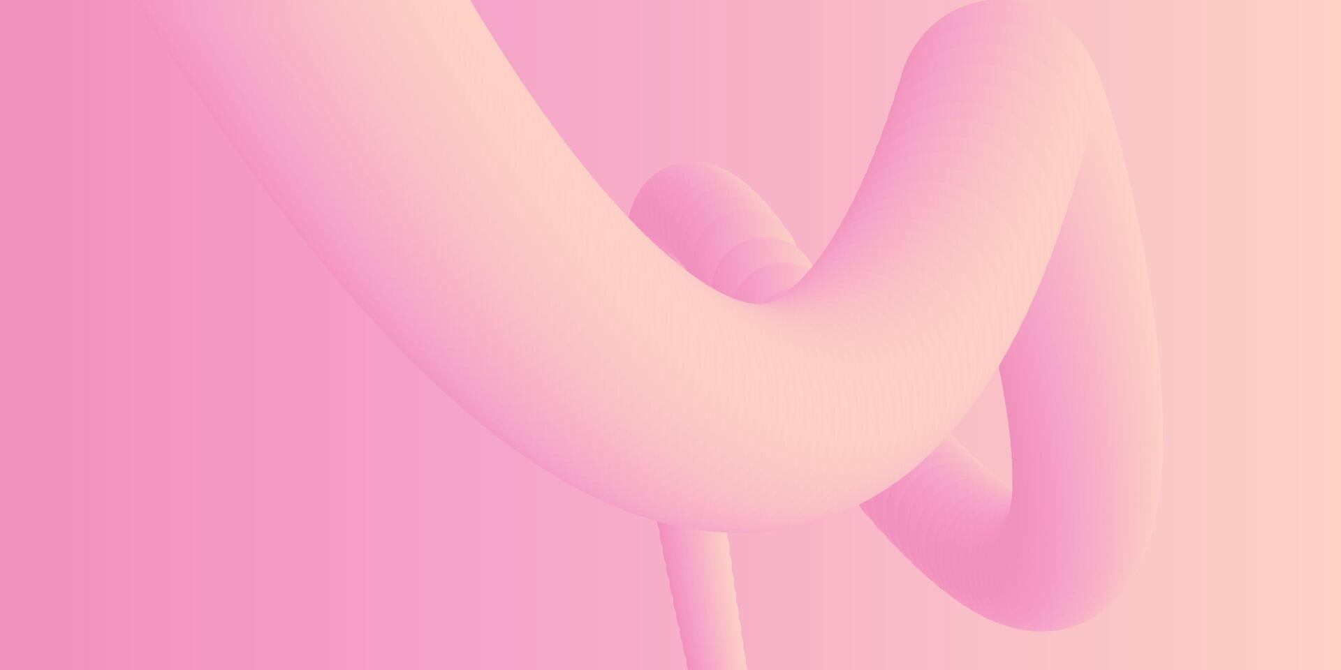 abstract 3D liquid fluid pink color background. Creative minimal sphere balls or bubble trendy colorful gradient design for cover brochure, flyer, poster, banner web. vector