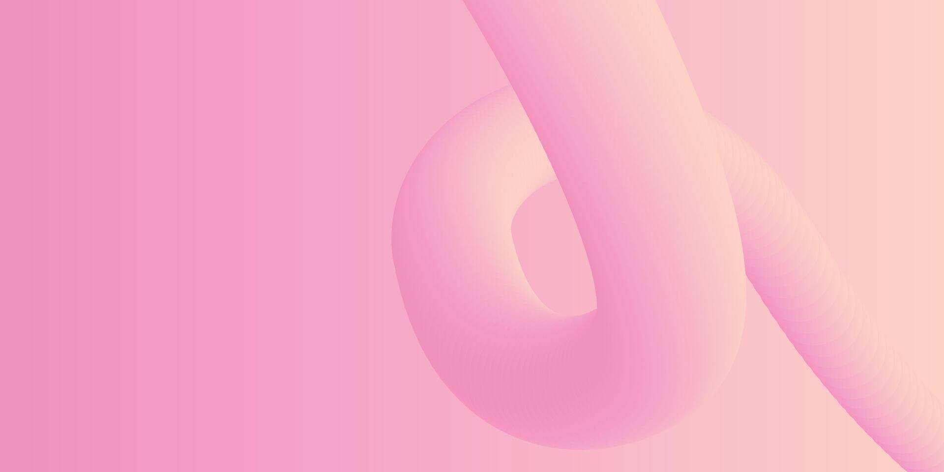 abstract 3D liquid fluid pink color background. Creative minimal sphere balls or bubble trendy colorful gradient design for cover brochure, flyer, poster, banner web. vector