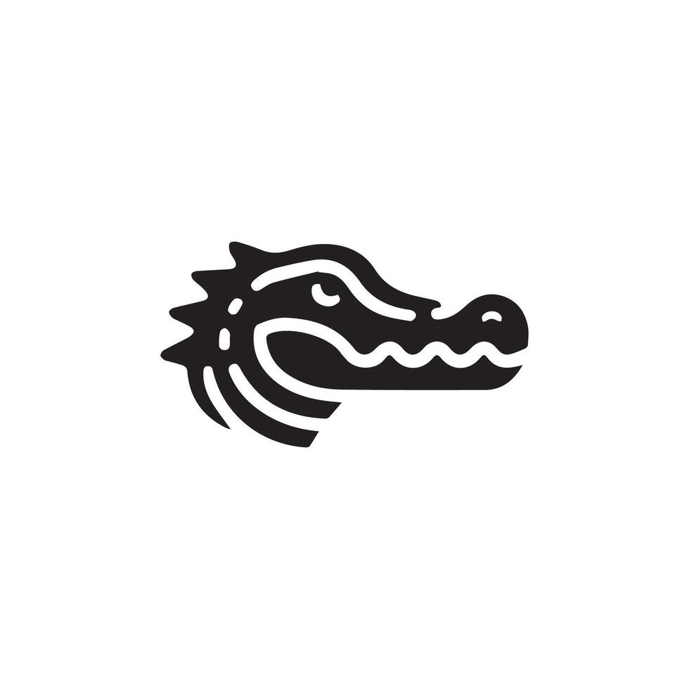 Alligator illustration, vector of crocodile icons