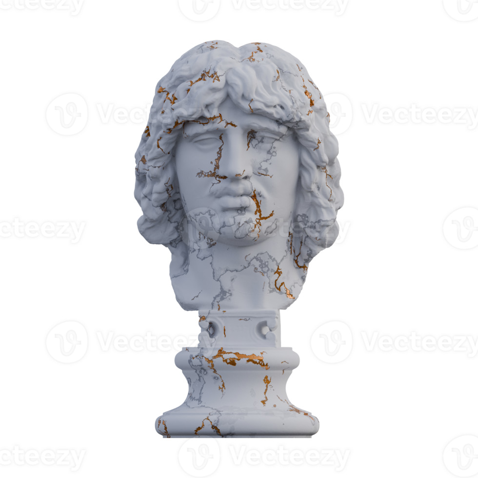 Barbarian Chief  statue, 3d renders, isolated, perfect for your design png
