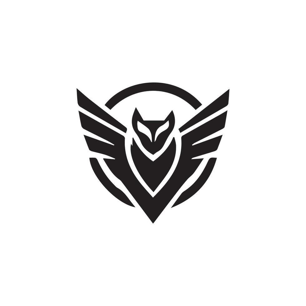 phoenix bird mascot logo gaming vector illustration