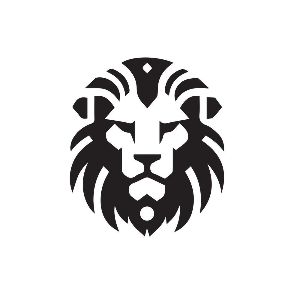 lion logo design vector template, logo mascot