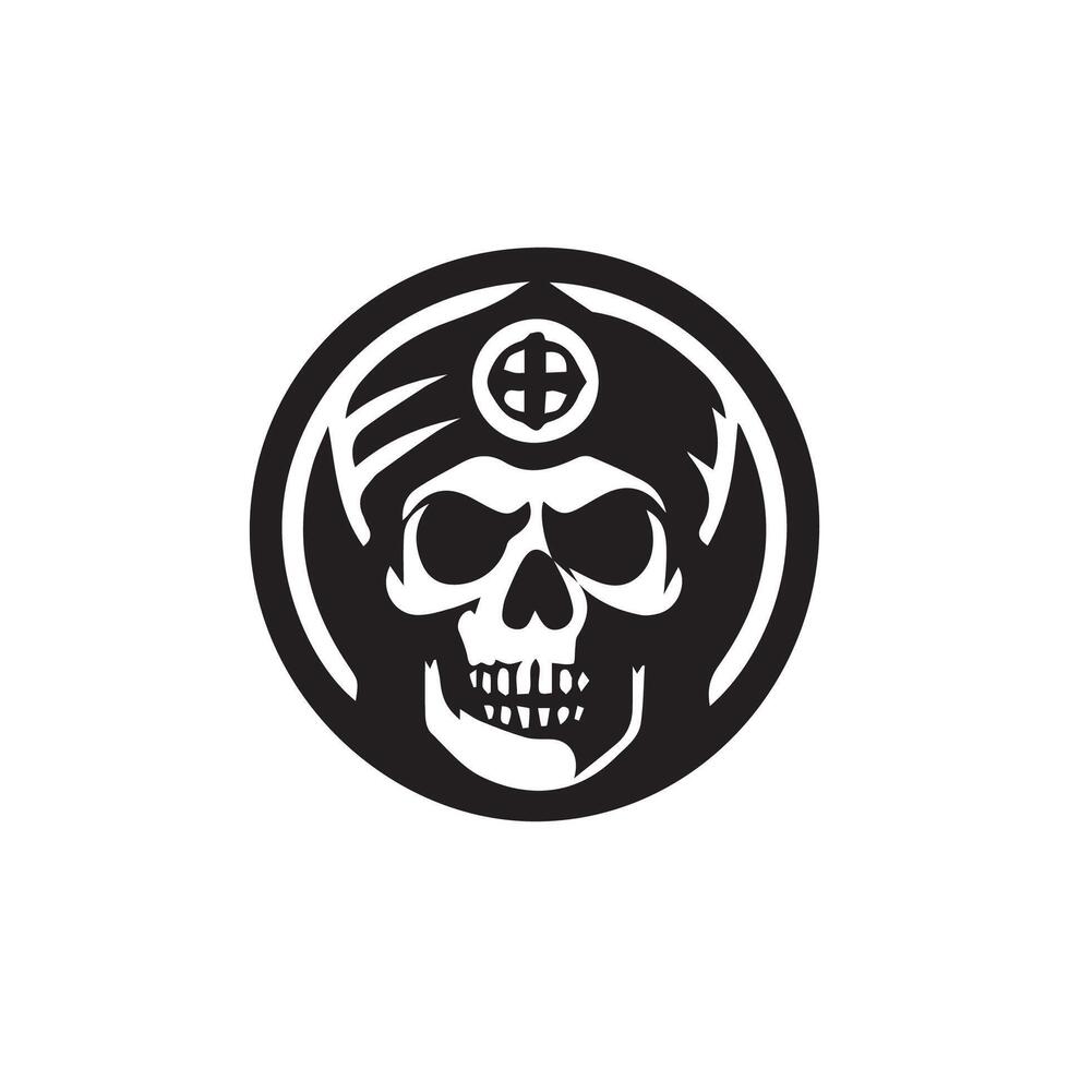 cráneo logo icono diseño vector ilustración diseño modelo