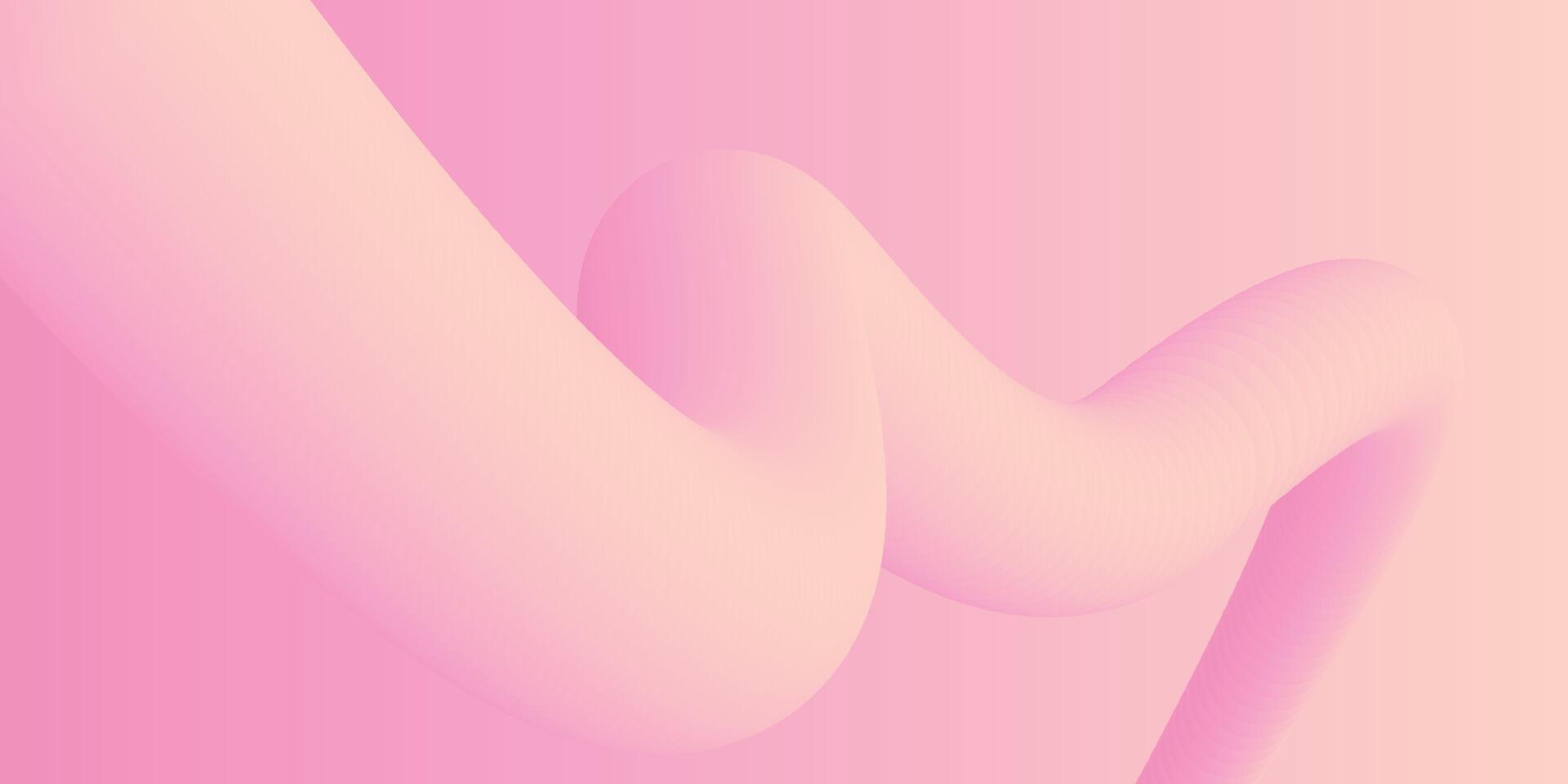 abstract 3D liquid fluid pink color background. Creative minimal sphere balls or bubble trendy colorful gradient design for cover brochure, flyer, poster, banner web. vector