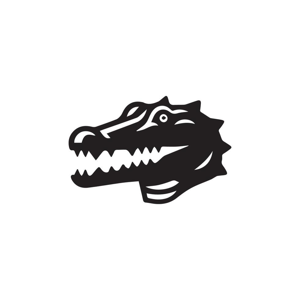 caimán ilustración, vector de cocodrilo íconos