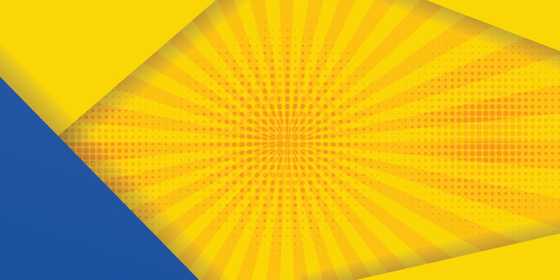 Abstract background modern hipster futuristic graphic. Yellow background with stripes. Vector abstract background texture design, bright poster, banner yellow and blue background Vector illustration.