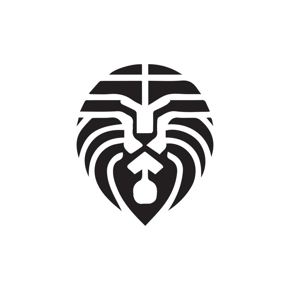 lion logo design vector template, logo mascot