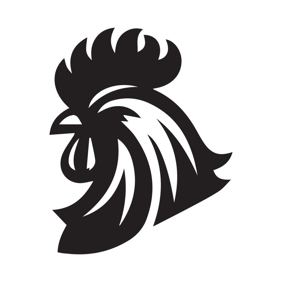 pollo cabeza logo diseño plantilla, pollo gallo símbolo vector