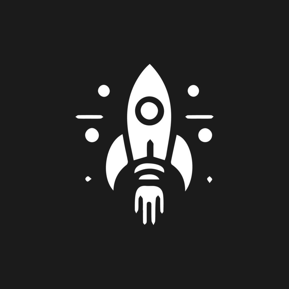 Rocket launch logo vector template. Creative rocket flight startup fly launch vector logo design