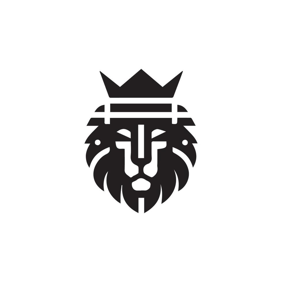 lion logo design vector template, logo mascot