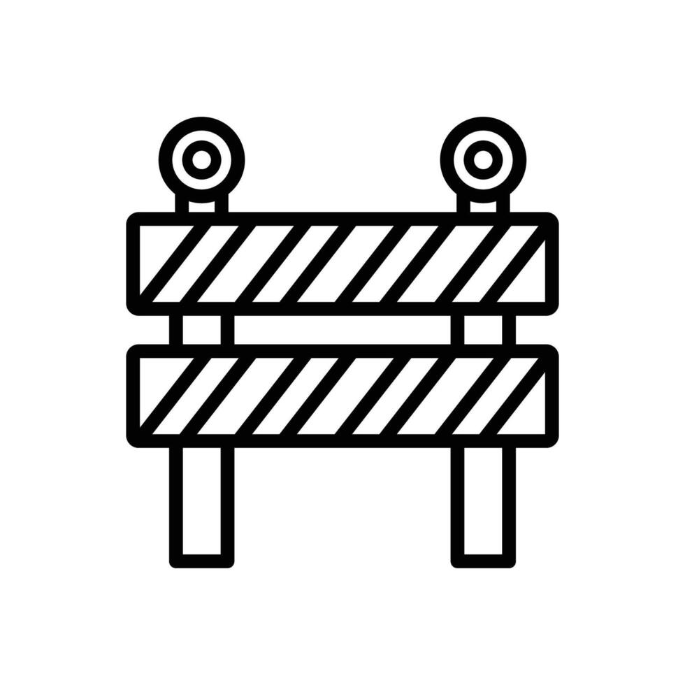 road barrier icon vector design template in white background