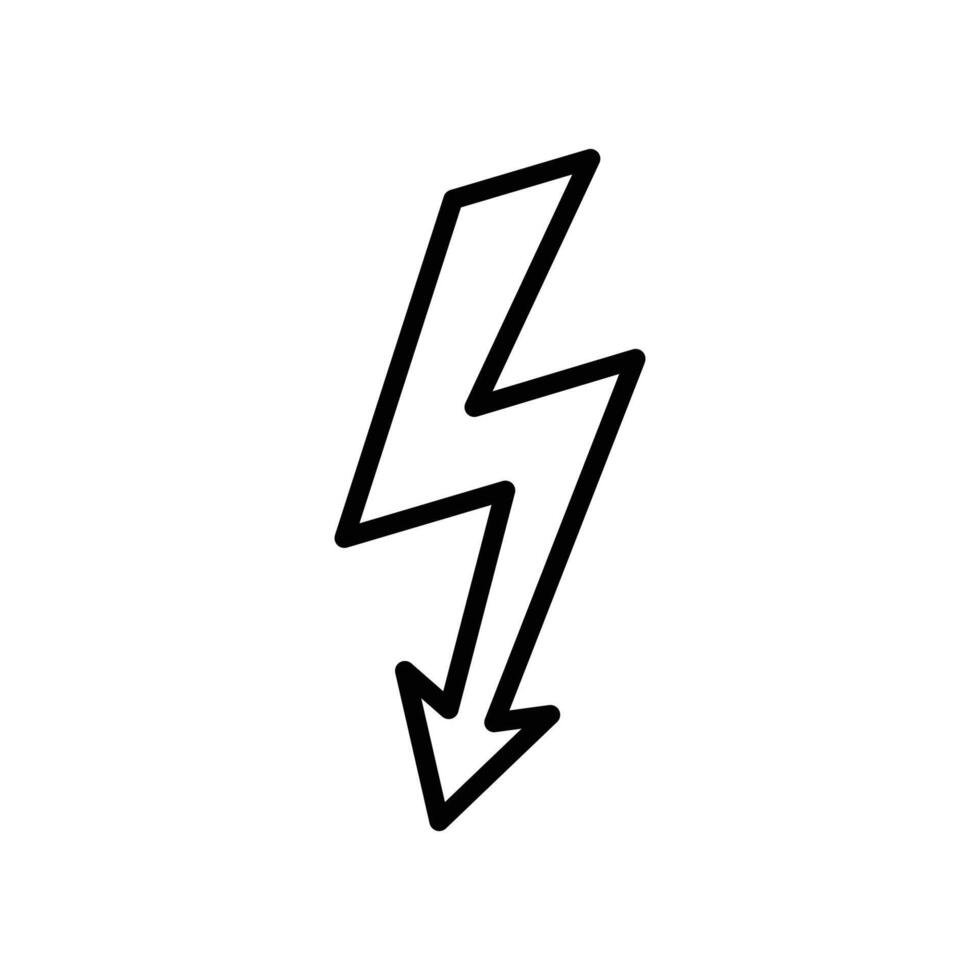 lightning bolt icon vector design template inwhite background