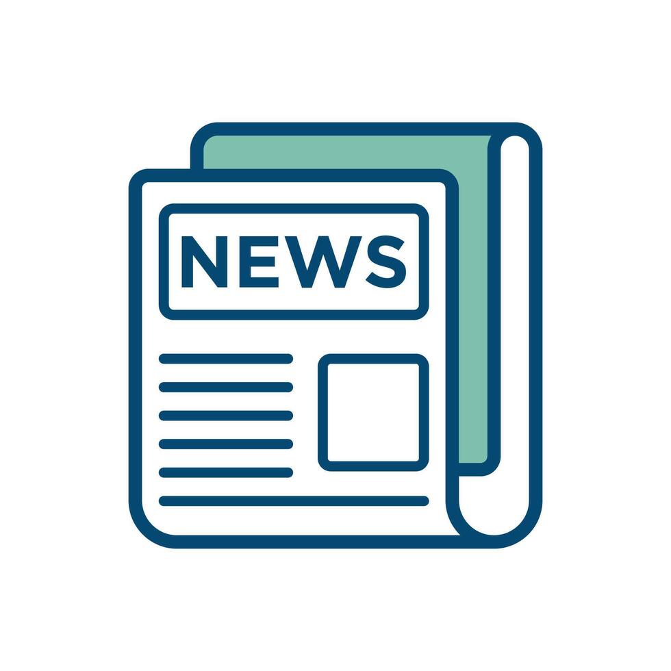 newspaper icon vector design template in white background