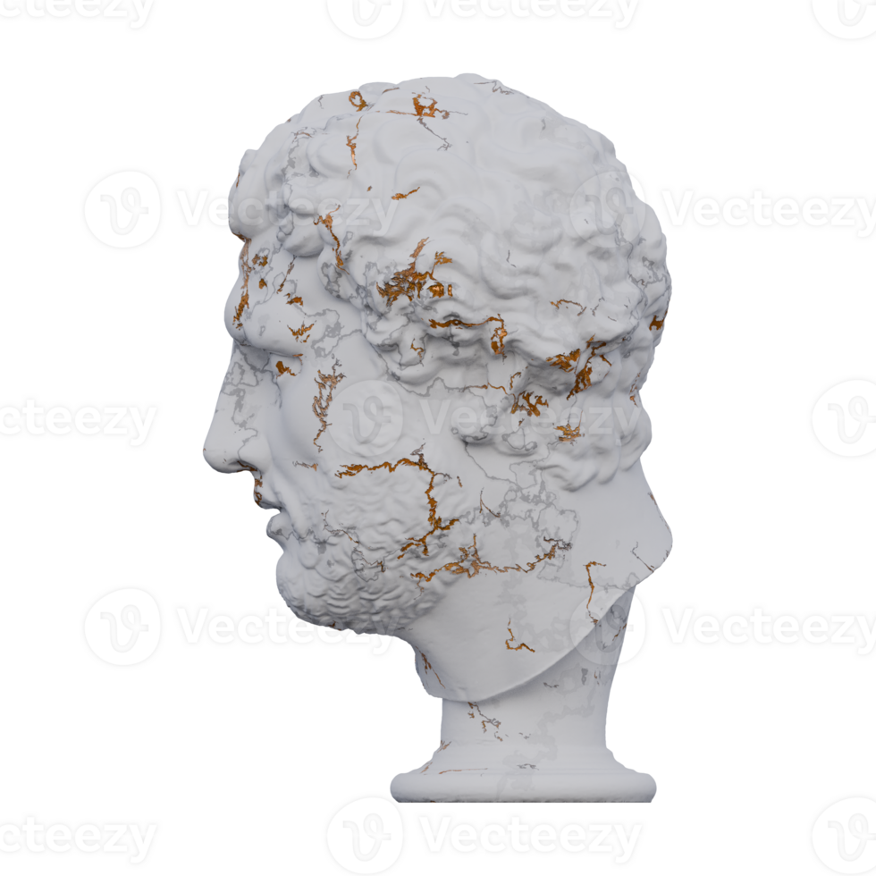 Vatican Apoxyomenos  statue, 3d renders, isolated, perfect for your design png