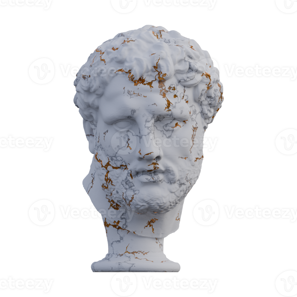 Vatican Apoxyomenos  statue, 3d renders, isolated, perfect for your design png