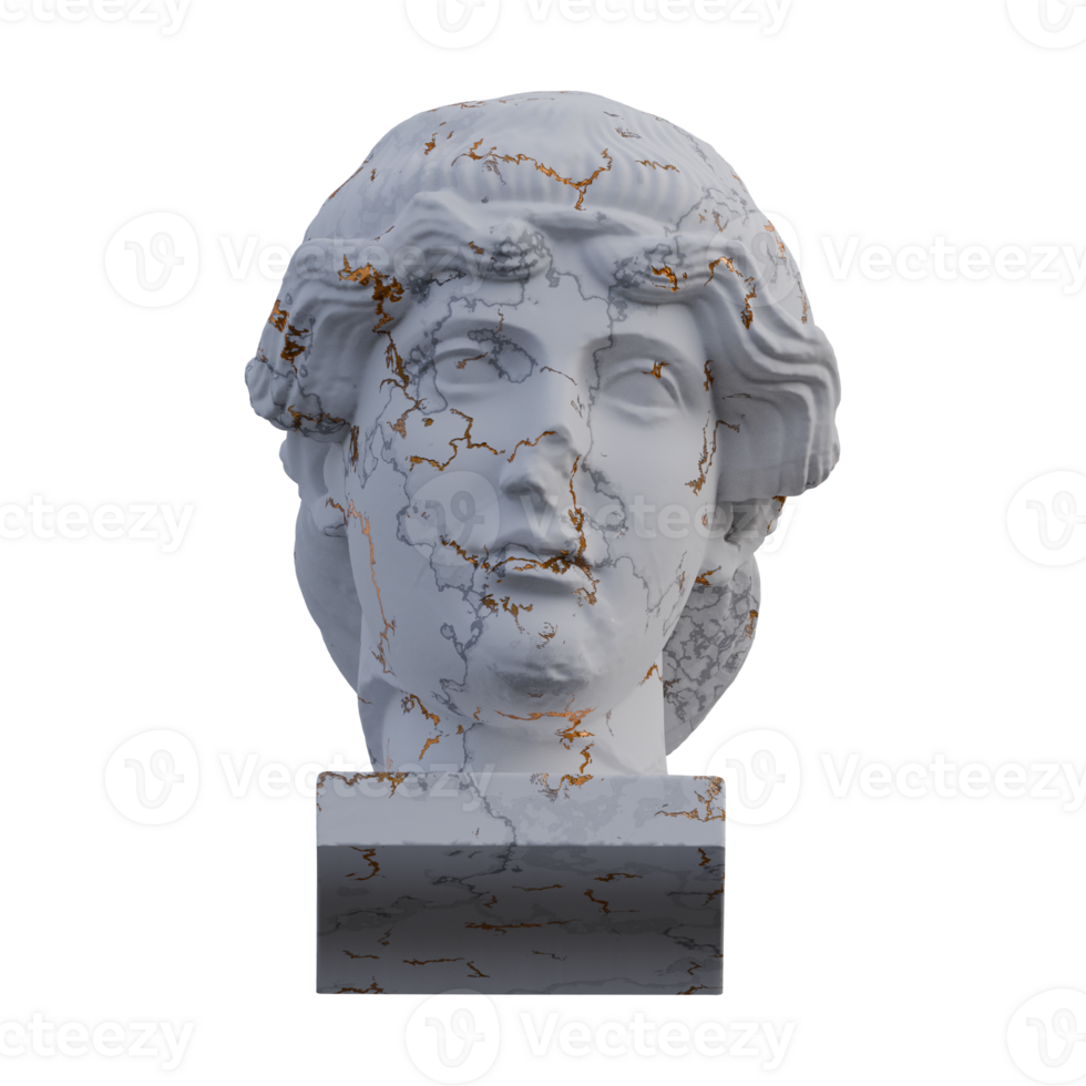 Orpheus  statue, 3d renders, isolated, perfect for your design png