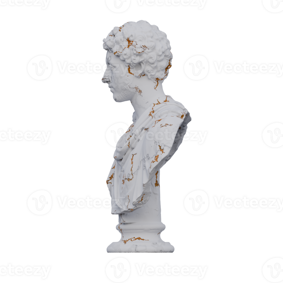 Marcus Aurelius  statue, 3d renders, isolated, perfect for your design png