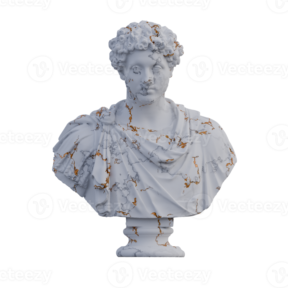Marcus Aurelius Statue, 3d macht, isoliert, perfekt zum Ihre Design png