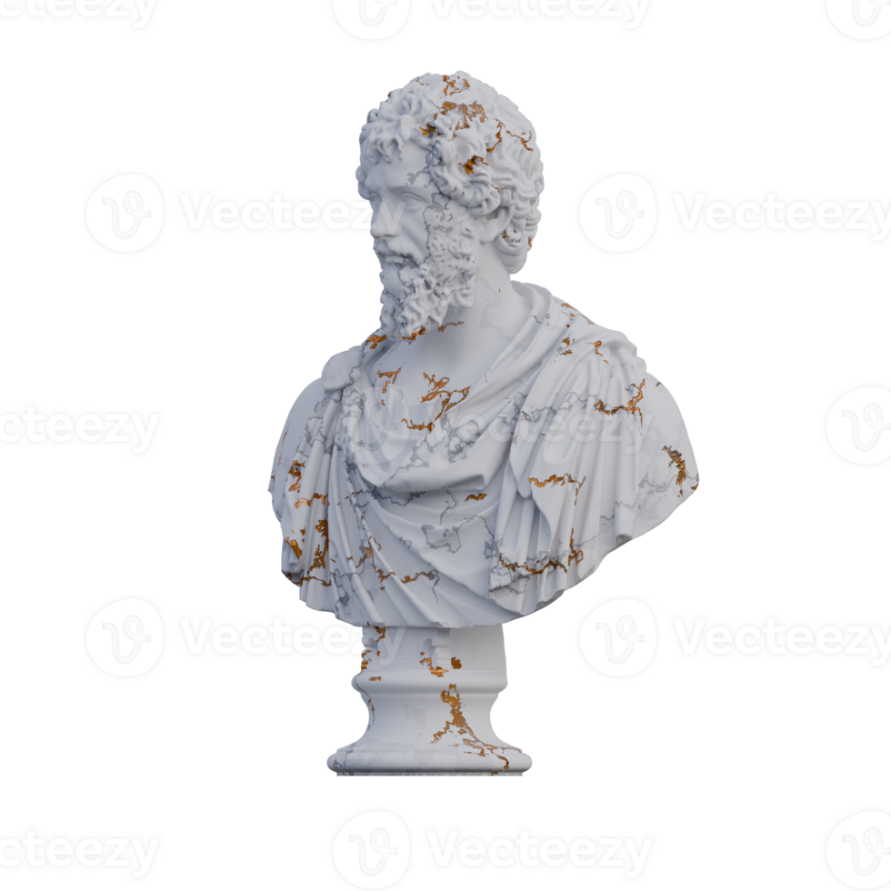 Septimius Severus  statue, 3d renders, isolated, perfect for your design png