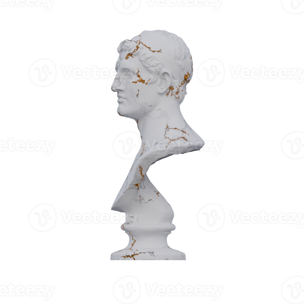 Ptolemy  statue, 3d renders, isolated, perfect for your design png