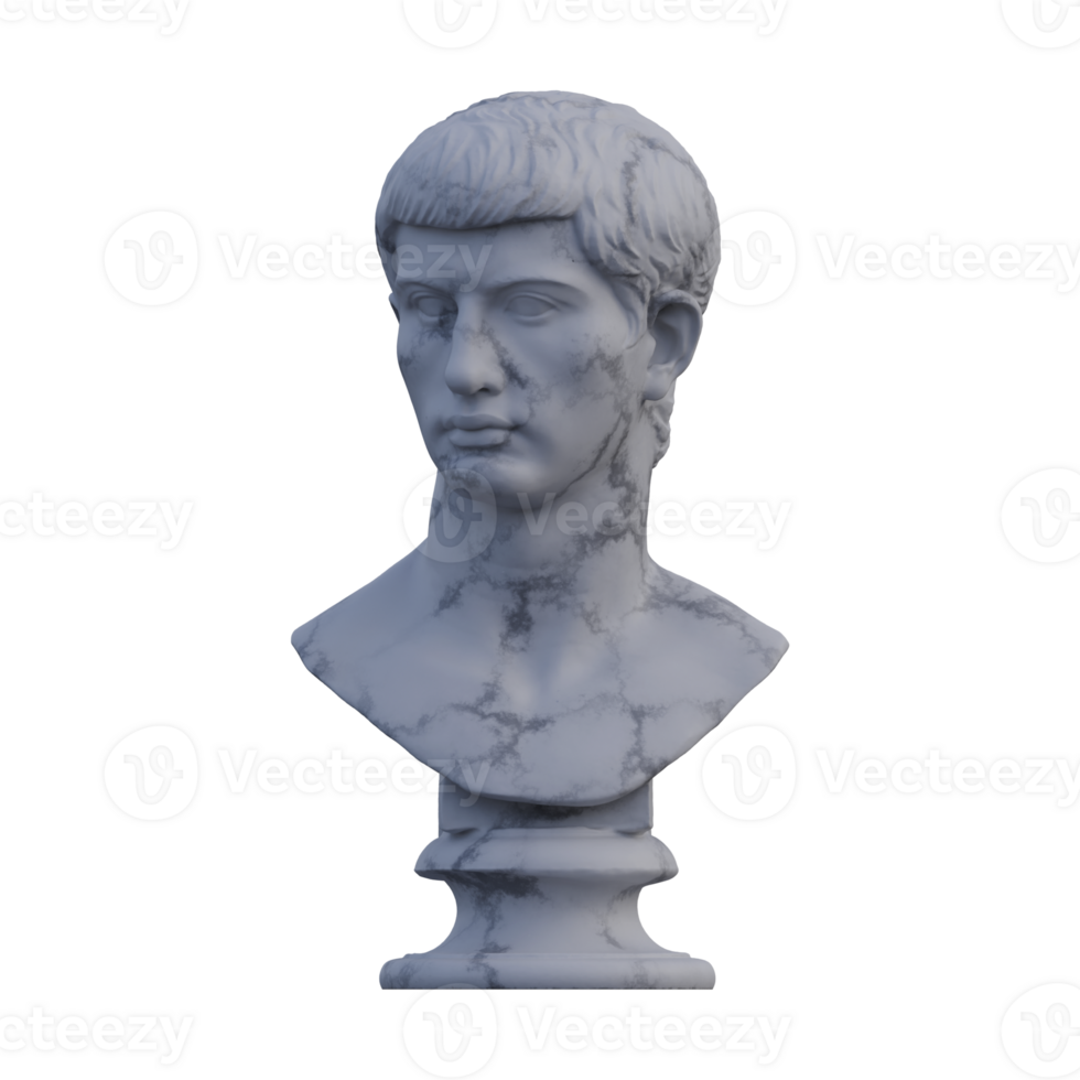 agostino Principe statua, 3d rende, isolato, Perfetto per il tuo design png