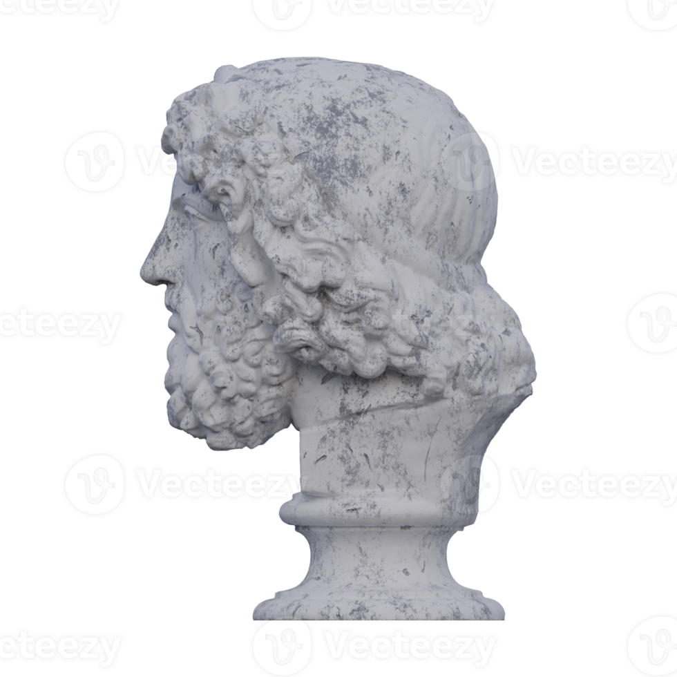 Zeus  statue, 3d renders, isolated, perfect for your design png