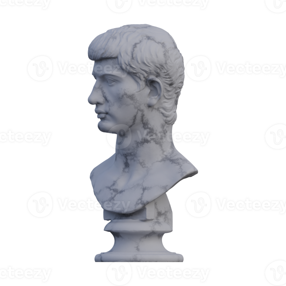 Augustinus Prinz Statue, 3d macht, isoliert, perfekt zum Ihre Design png