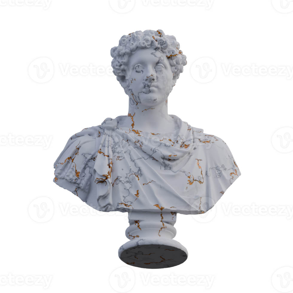 Marco Aurelius estatua, 3d renders, aislado, Perfecto para tu diseño png