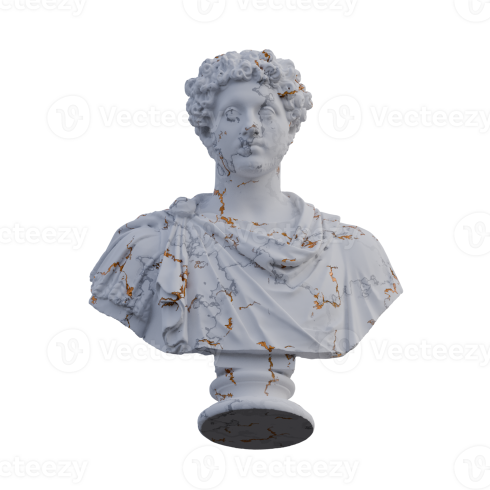 Marcus Aurelius Statue, 3d macht, isoliert, perfekt zum Ihre Design png