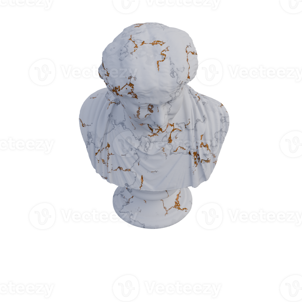 Roman lady  statue, 3d renders, isolated, perfect for your design png