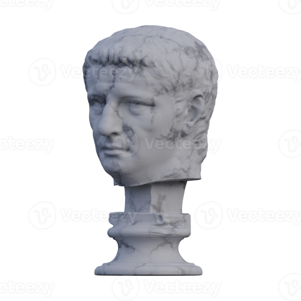 Claudius statue, 3d renders, isolated, perfect for your design 39209711 PNG