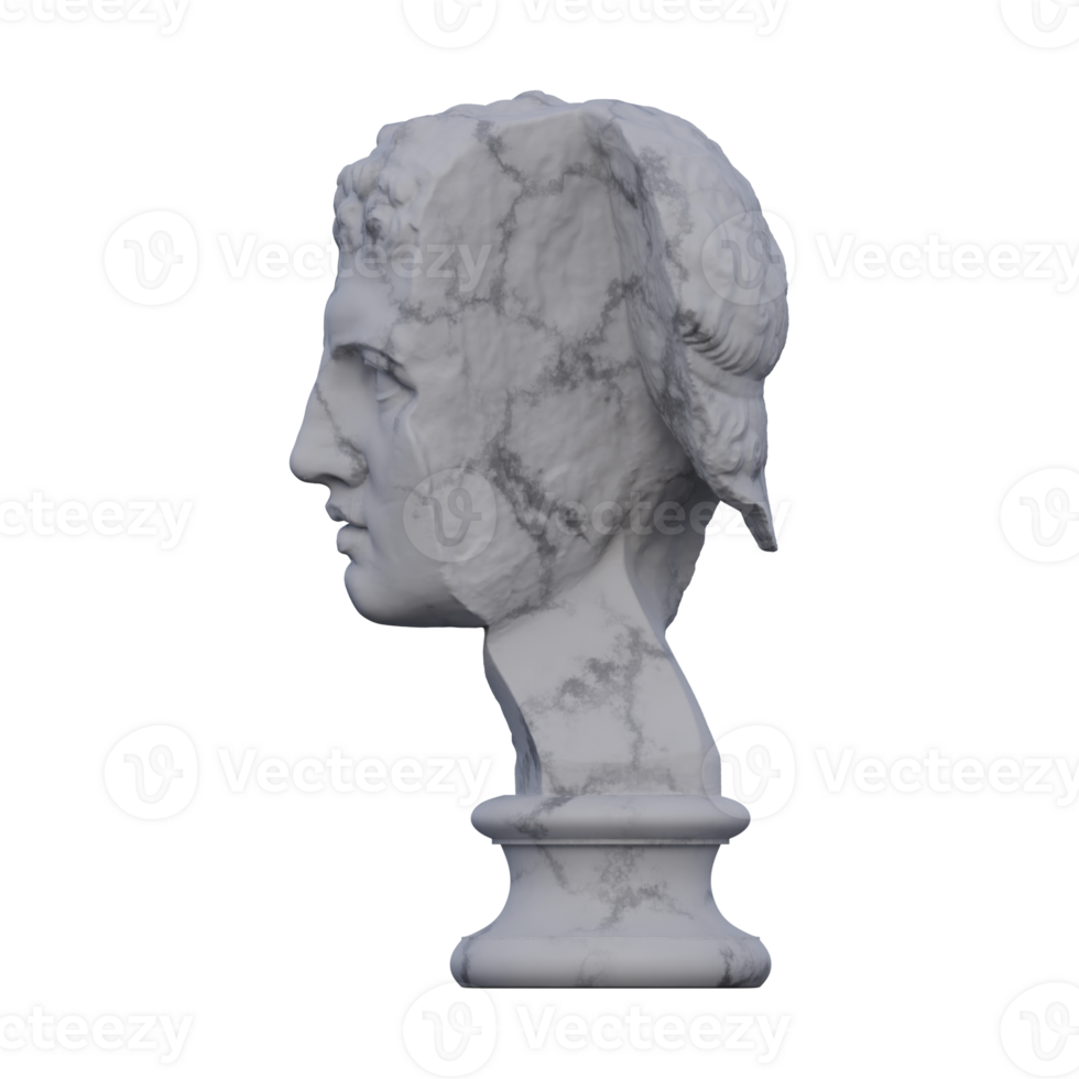 Hercules  statue, 3d renders, isolated, perfect for your design png