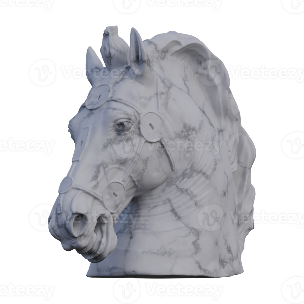 Pferdesport Statue Statue, 3d macht, isoliert, perfekt zum Ihre Design png