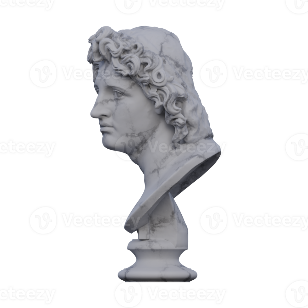 Helios  statue, 3d renders, isolated, perfect for your design png