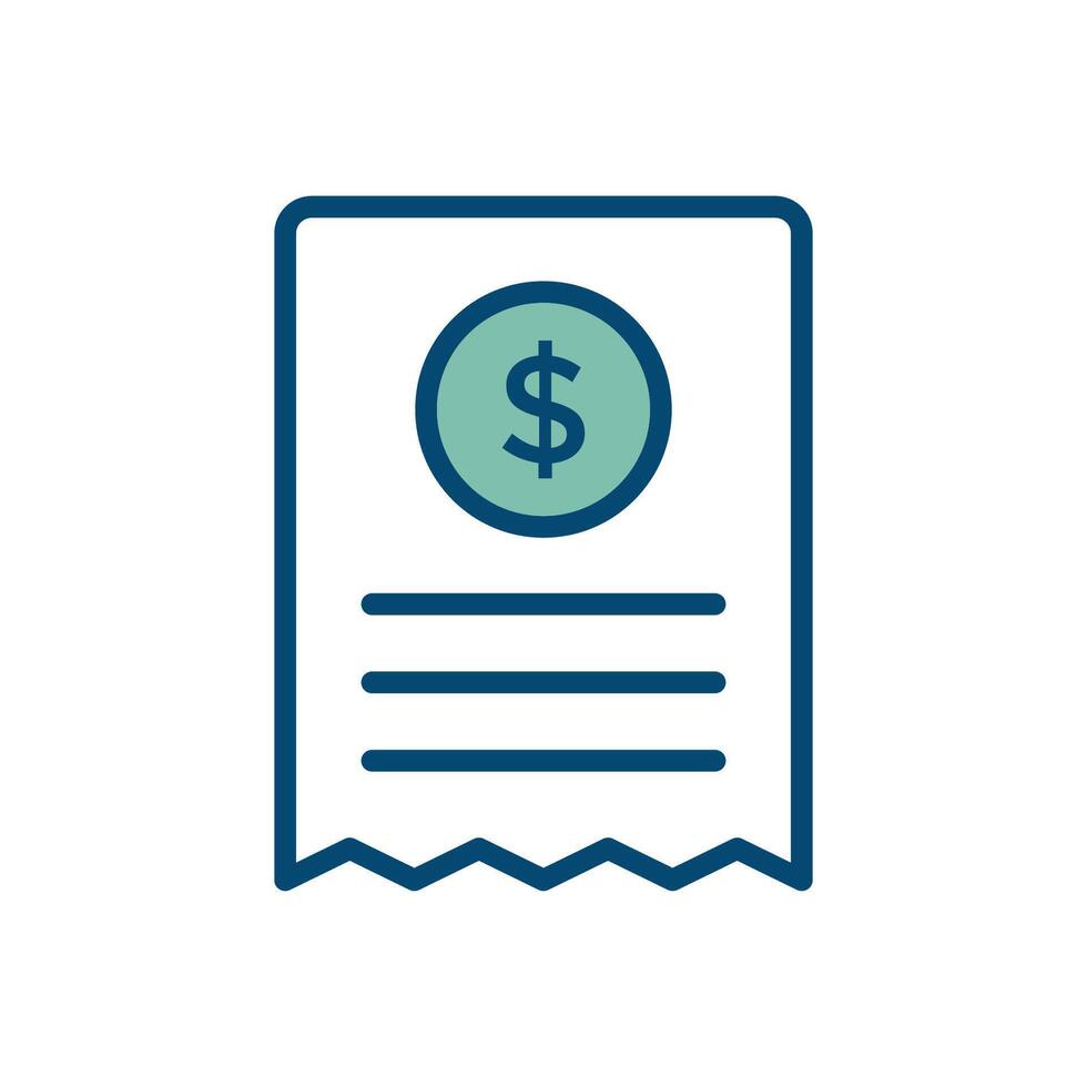 bill icon vector design template in white background