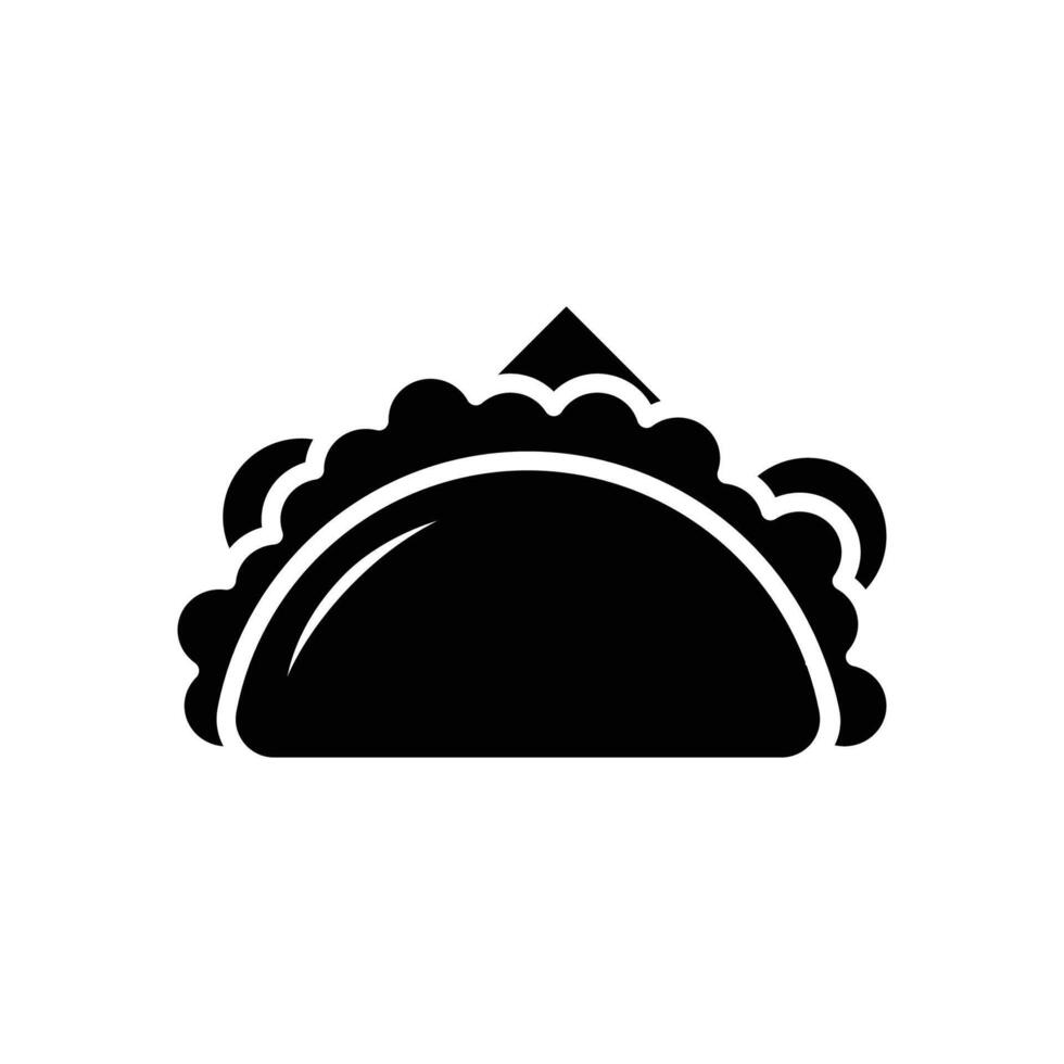 taco icon vector design template in white background