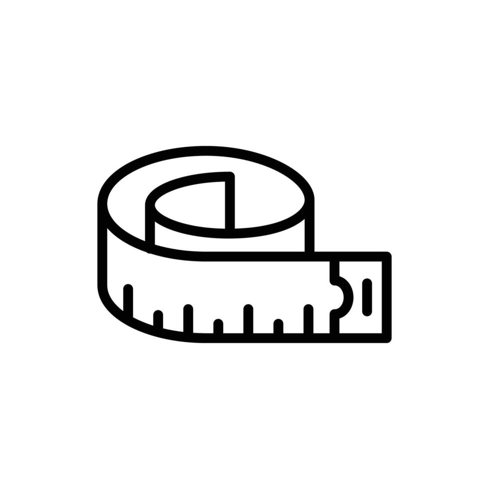 measurement tape icon vector design template in white background