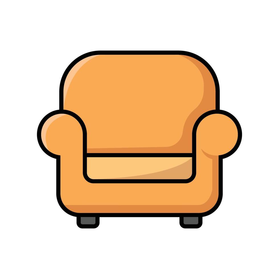 sofá icono vector diseño modelo en blanco antecedentes