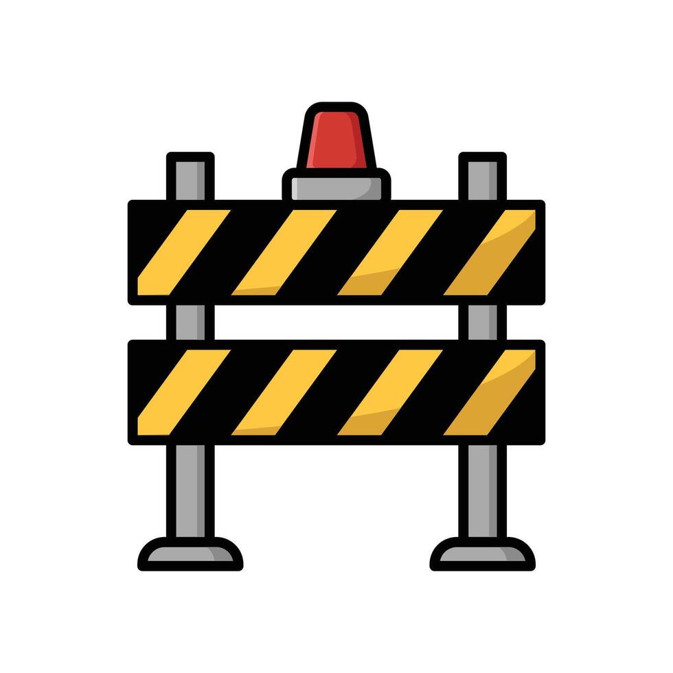 road barrier icon vector design template in white background