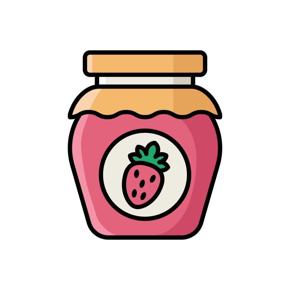 jam jar icon vector design template in white background