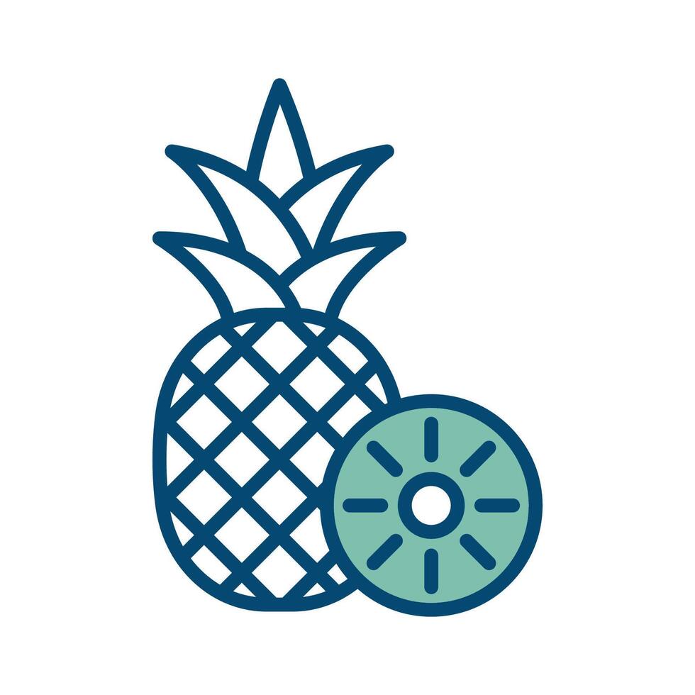 pineaple icon vector design template in white background