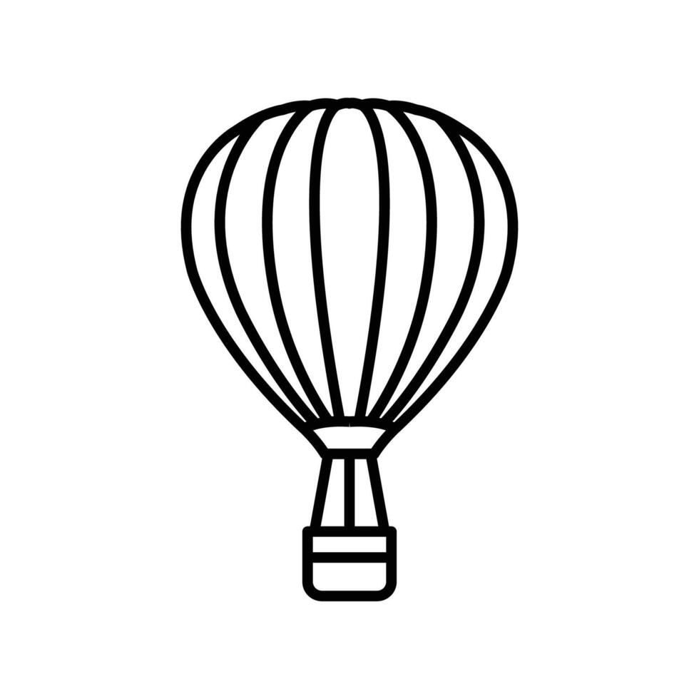 air balloon icon vector design template in white background