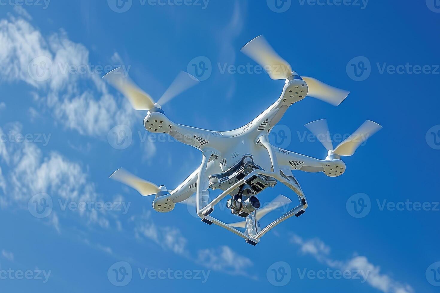 AI generated drone flying in the sky professional photography photo