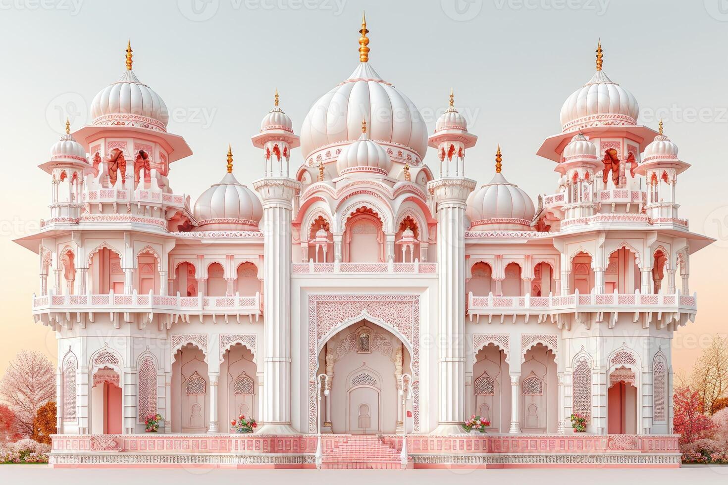 AI generated background concept greeting card with theme related to the Ramadan or eid fitr mubarak photo