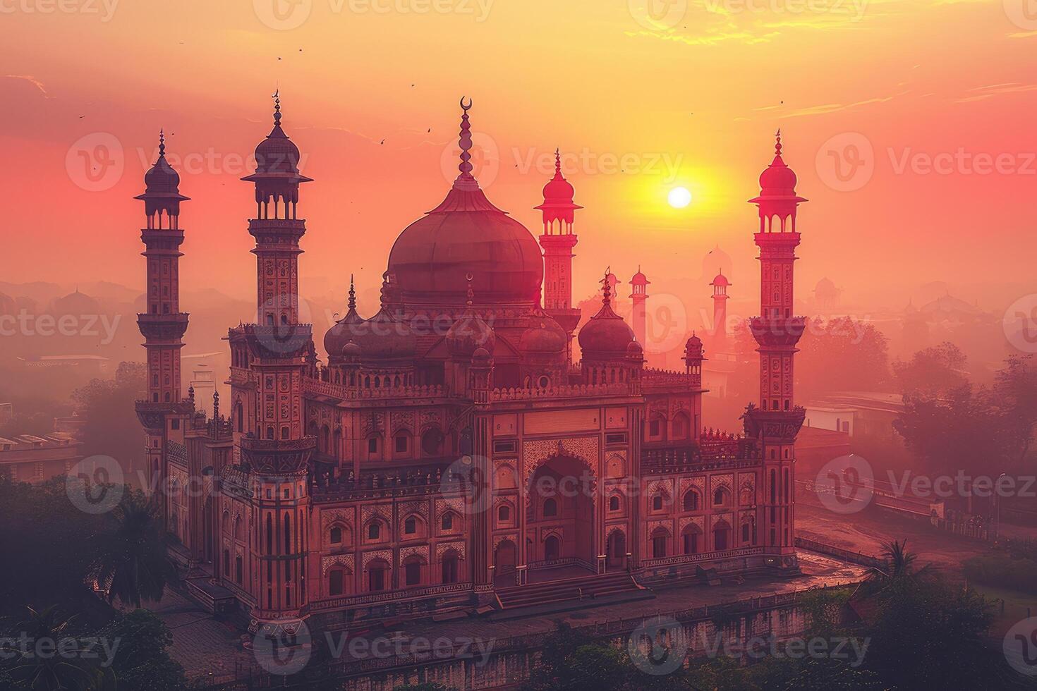 ai generado antecedentes concepto saludo tarjeta con tema relacionado a el Ramadán o eid fitr Mubarak foto