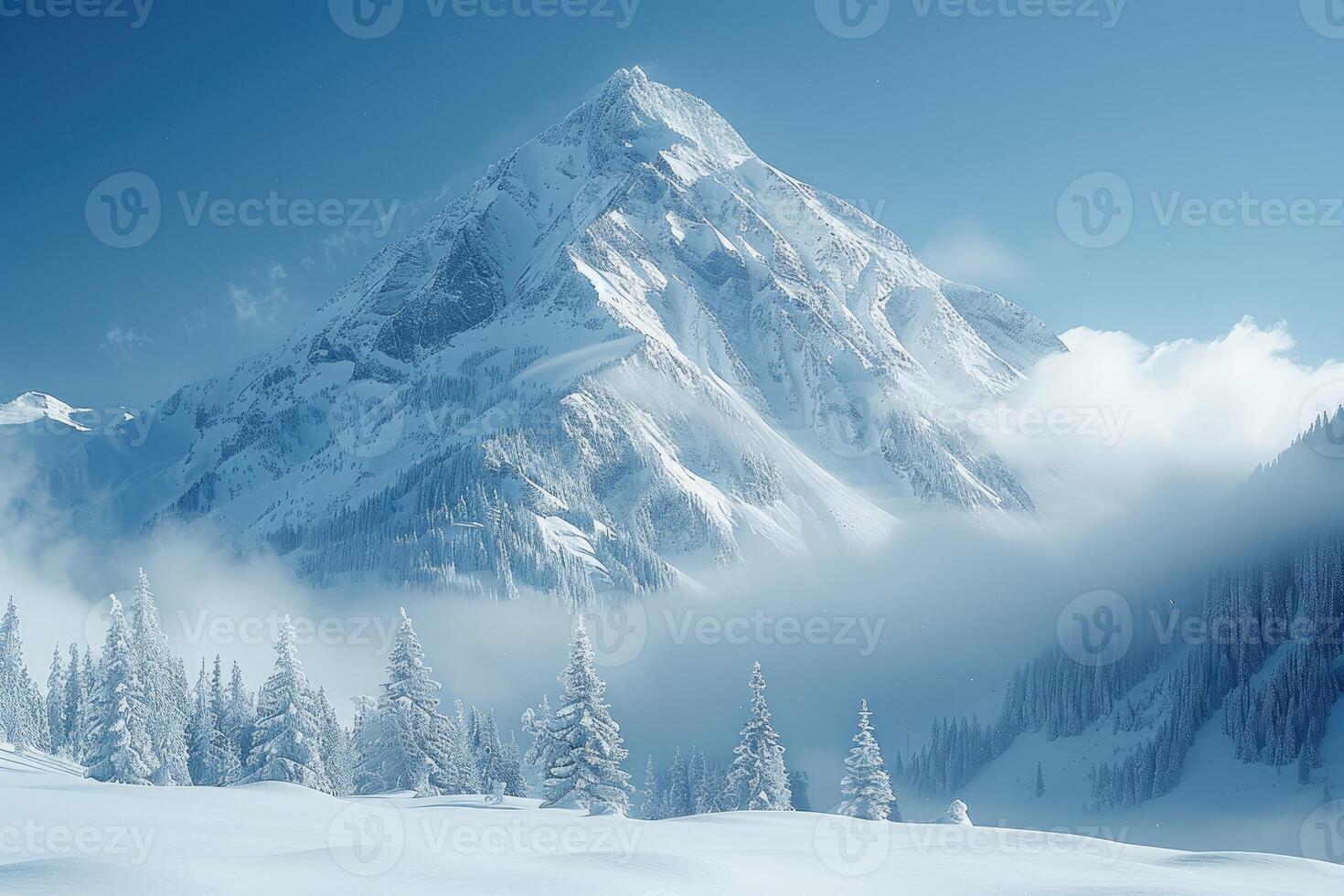 AI generated Beautiful Nature Mountain Scenery professional photography photo