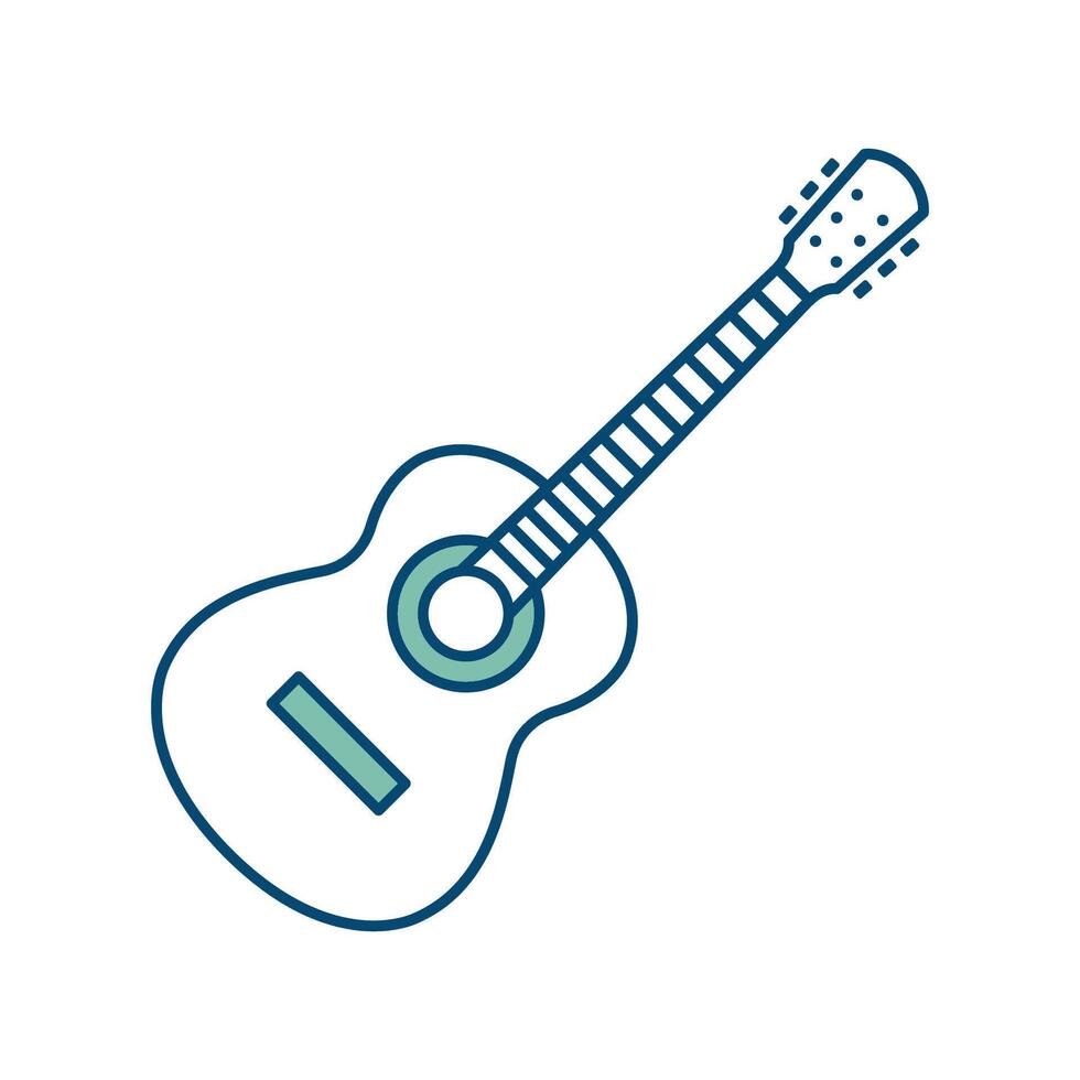 guitarra icono vector diseño modelo en blanco antecedentes