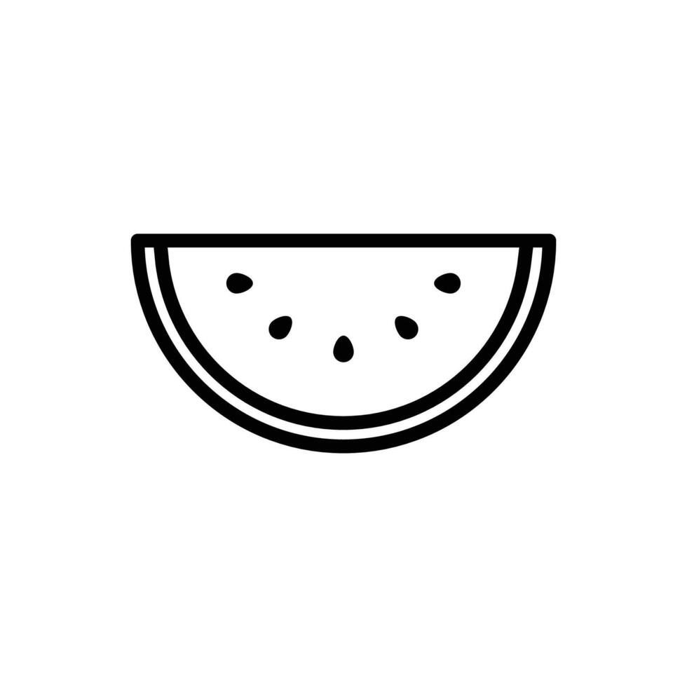 water melon icon vector design template in white background