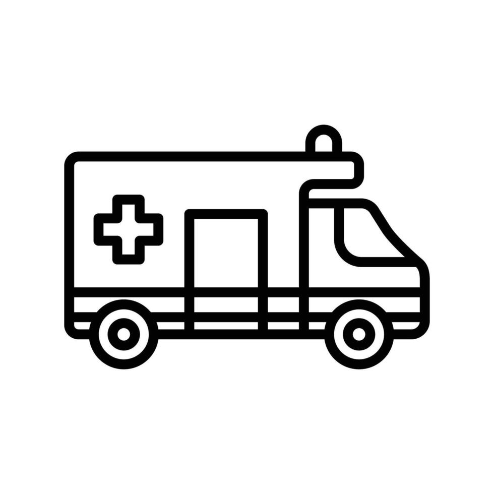 ambulancia icono vector diseño modelo en blanco antecedentes
